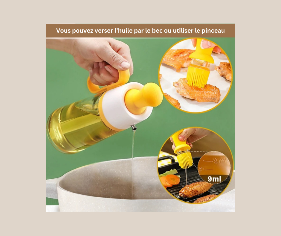 DISTRIBUTEUR D'HUILE 2 EN 1 | ECONOMIZ' HUILE™ | CUISINE