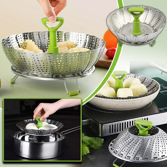 PANIER À VAPEUR PLIABLE | SANTÉ+™ | CUISINE