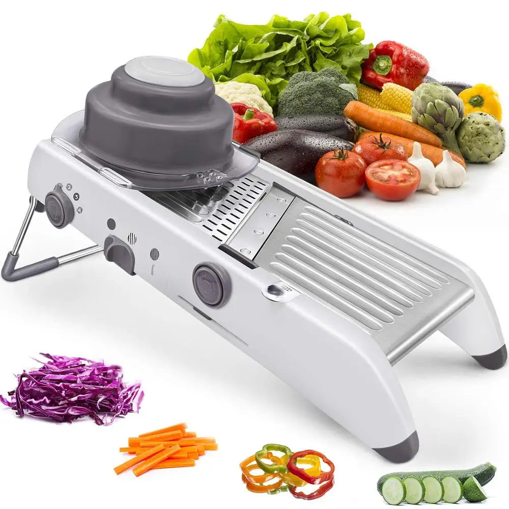 COUPE-LEGUMES, COUPE-FRUITS / MANDOLINE MULTIFONCTION 18 en 1