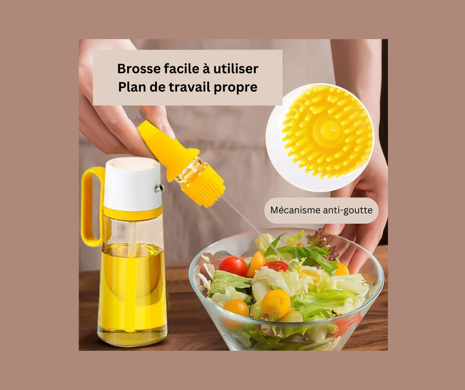 DISTRIBUTEUR D'HUILE 2 EN 1 | ECONOMIZ' HUILE™ | CUISINE