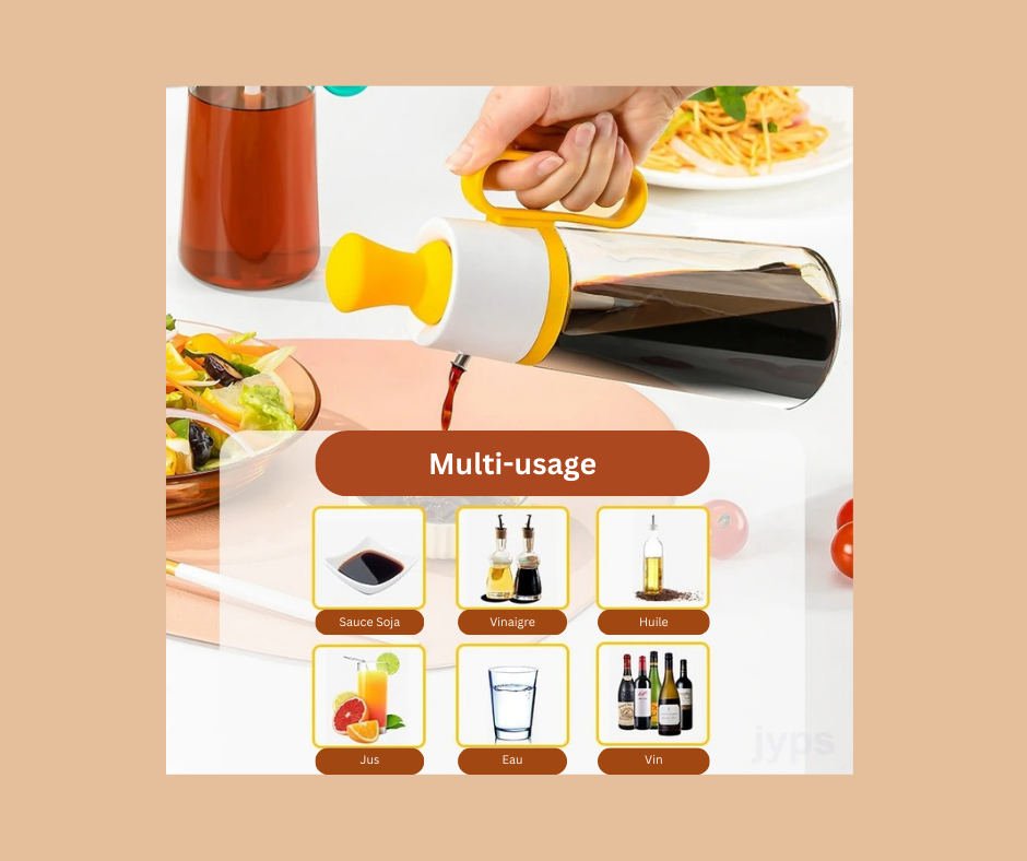 DISTRIBUTEUR D'HUILE 2 EN 1 | ECONOMIZ' HUILE™ | CUISINE