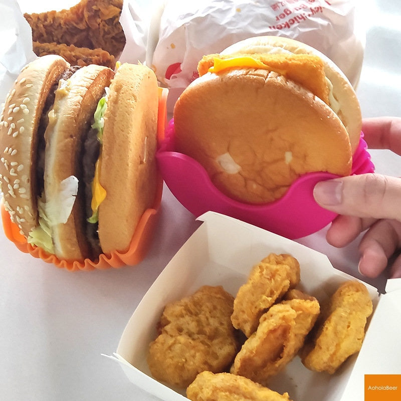 PORTE-HAMBURGER EN SILICONE | BURGER BOX™ | CUISINE