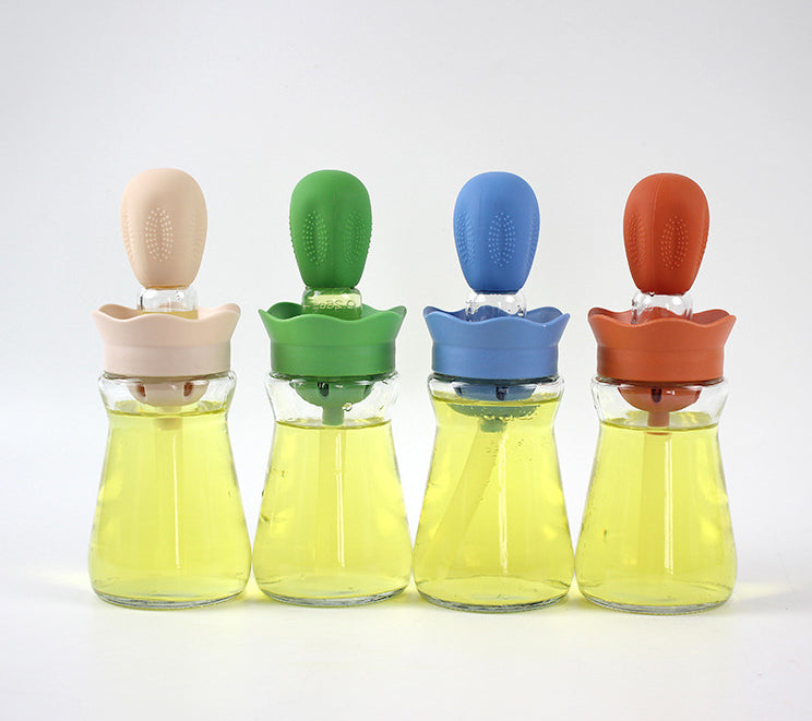 BOUTEILLE D’HUILE AVEC BROSSE EN SILICONE | SANTÉ PLUS™ | CUISINE