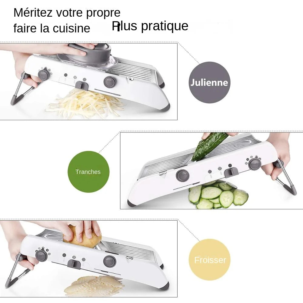 COUPE-LEGUMES, COUPE-FRUITS / MANDOLINE MULTIFONCTION 18 en 1