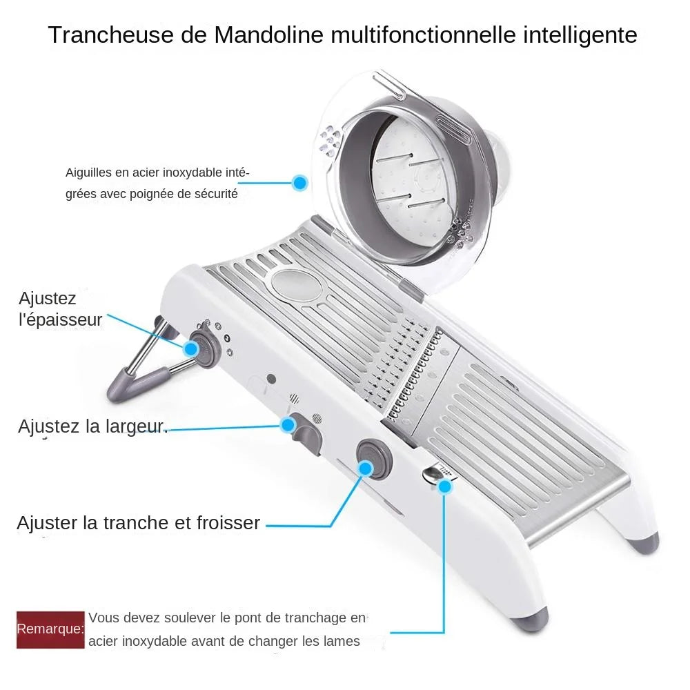 COUPE-LEGUMES, COUPE-FRUITS / MANDOLINE MULTIFONCTION 18 en 1