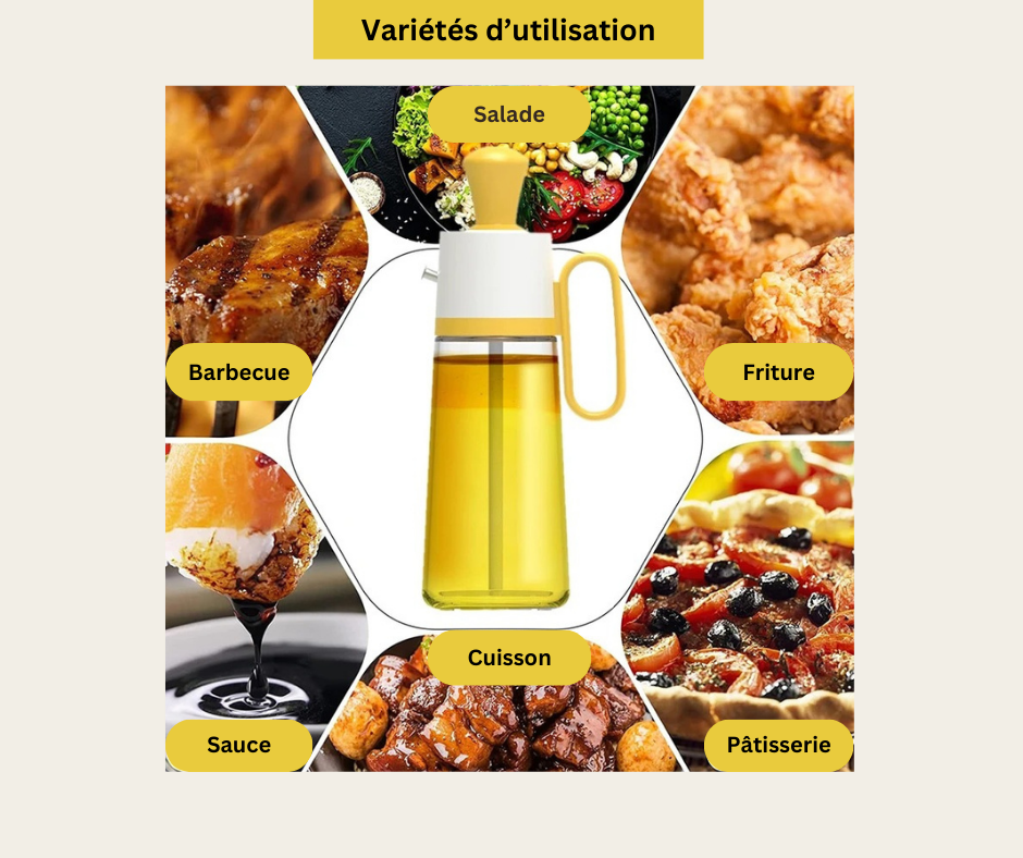 DISTRIBUTEUR D'HUILE 2 EN 1 | ECONOMIZ' HUILE™ | CUISINE