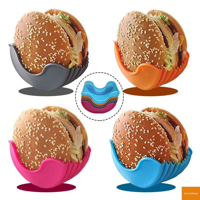 PORTE-HAMBURGER EN SILICONE | BURGER BOX™ | CUISINE
