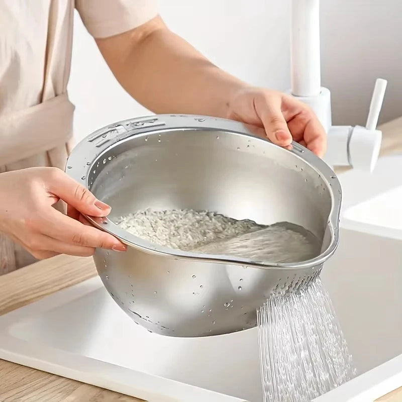 Passoire - Bol de lavage de Riz, fruits et légumes