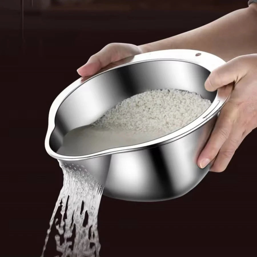 Passoire - Bol de lavage de Riz, fruits et légumes