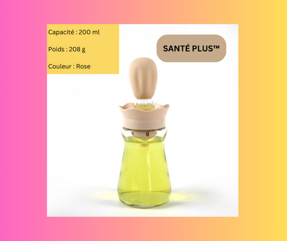 BOUTEILLE D’HUILE AVEC BROSSE EN SILICONE | SANTÉ PLUS™ | CUISINE