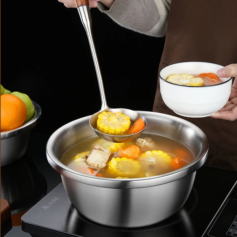 Passoire ronde en acier inoxydable - Tamis de lavage riz - fruits et légumes