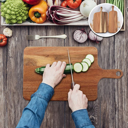 Planche à découper et de service en bois massif / bois d'acacia