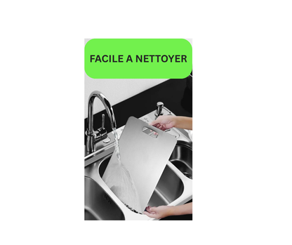 Planche à découper double face en acier inoxydable